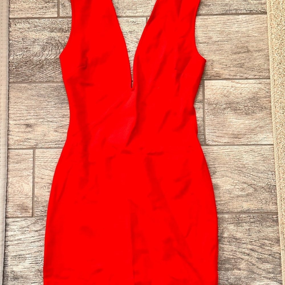 Guess Red Sleeveless Dress